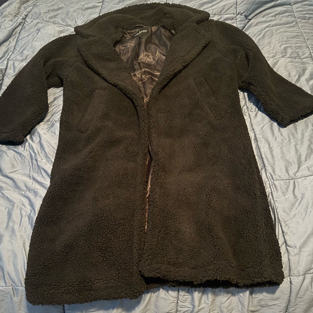 Fabletics Black Teddy Jacket